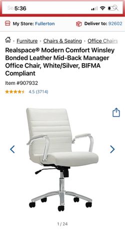 White office chair