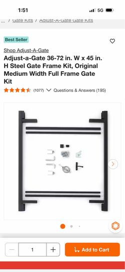ADJUSTABLE WOOD GATE KIT