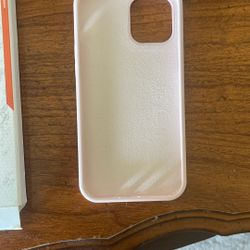 Iphone Promax 12 Silicone Pink Case