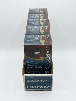 Hampton Bay LED Motion Sensor Deck Lights – Lot of 5 New In Box
