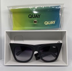 ALL NEW QUAYS ON MY PAGE $40 EACH - BLACK FADE MATTE HARPER QUAY SUNGLASSES 