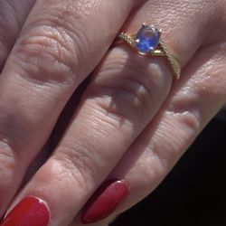 Gold And Purple Ring