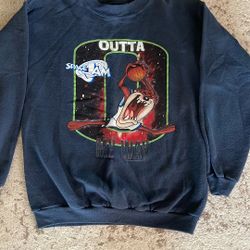 Kids vintage 90’s 1996 youth medium 10/12 space jam sweatshirt