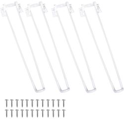 VIVIJASON 16 Inch Folding Hairpin Legs, Metal Table Legs for Furniture, Home, DIY Projects, Bench, Side Table, Laptop, Mini Computer Desk, Modern