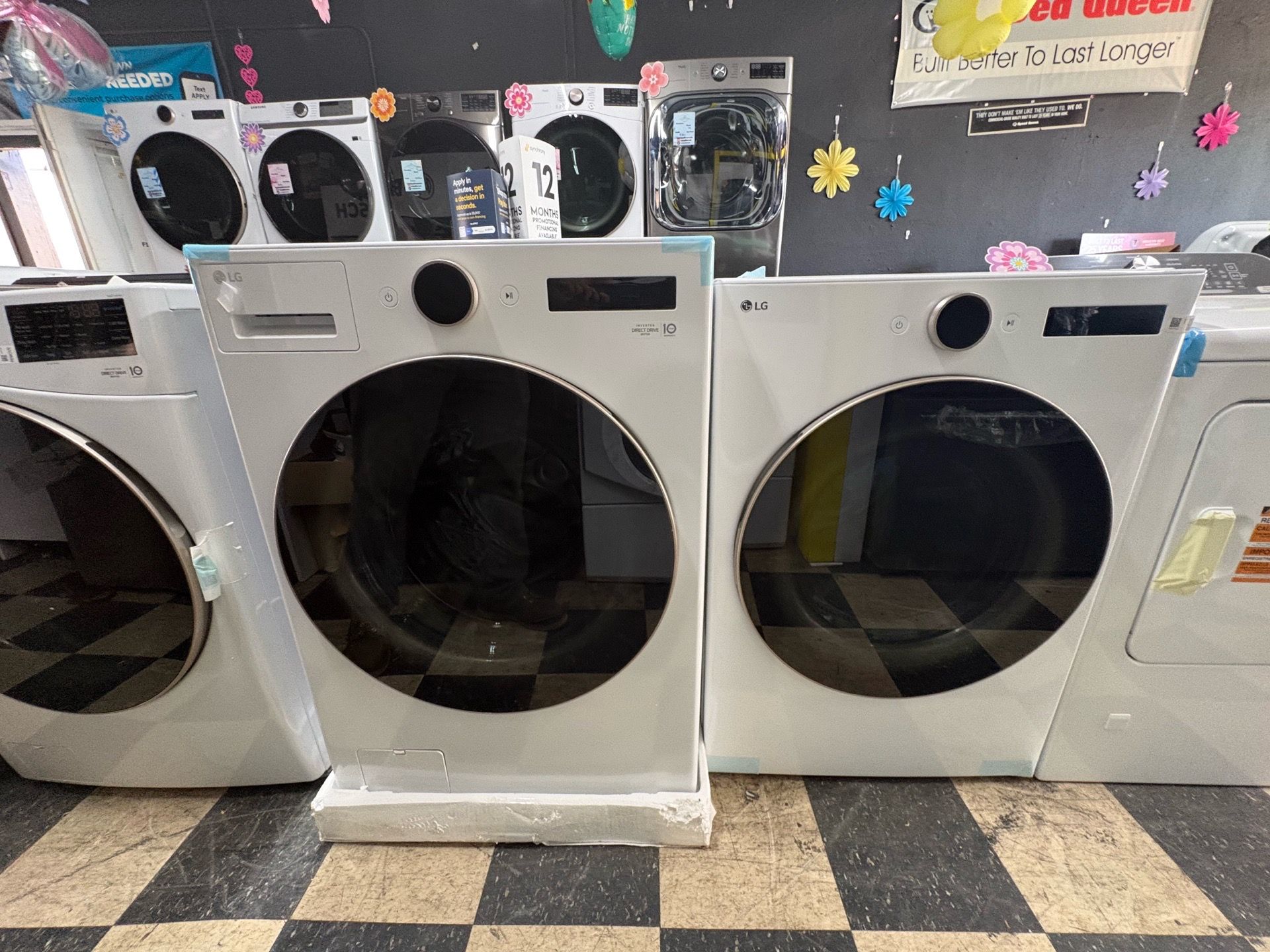 LG washer and dryer