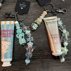 Handmade Keychains W/ BBW's Handcream 