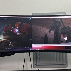 LG 45 Inch Ultrawide Monitor & Desk Mount Arm
