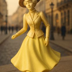 Avon USA 1970s Empty Figural Cotillion Cologne Decanter Bottle, 6.5”