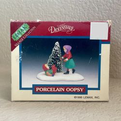 Vintage 1995 Lemax Dickensvale Collectible “Oopsy” Porcelain Figurine 