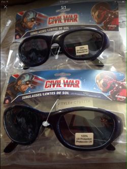 2-Marvel CAPTAIN AMERICA Boys Sunglasses, Brand New in original package