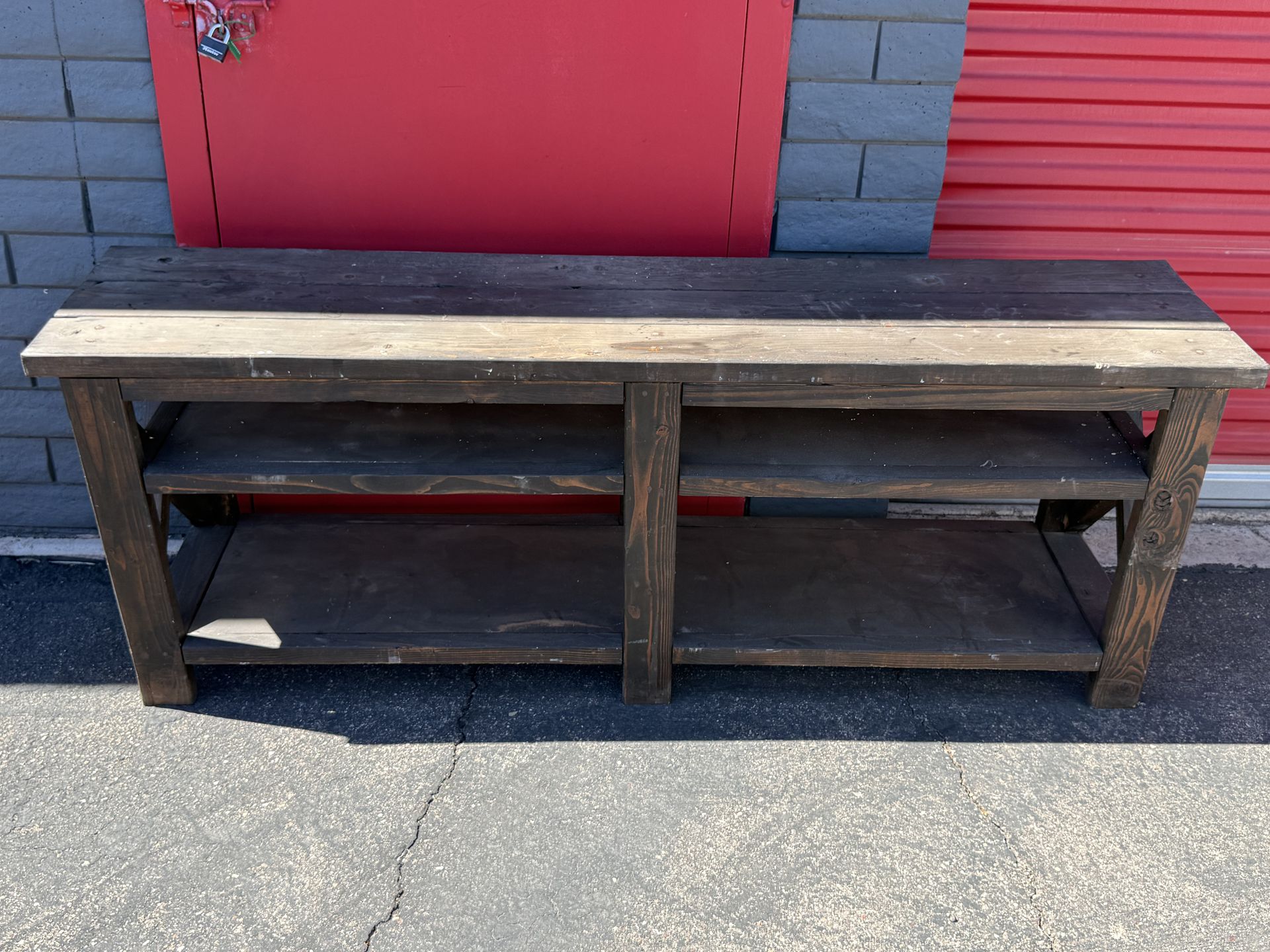 Rustic Wooden Console Table