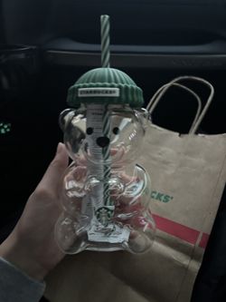 Starbucks Glass Bear Collectible Mug