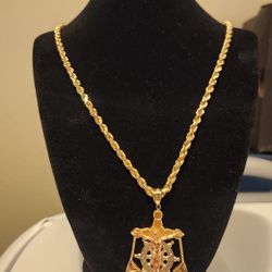 Rope 14k Con Dije 14k