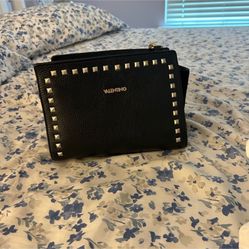 Valentino by Mario Gold studded black Handbag 