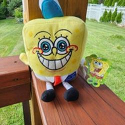 2002 Vintage Nickelodeon Spongebob SquarePants Plush By Nanco with Tags