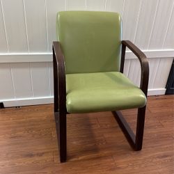 Chair,green Leather 