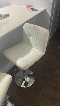 White bar stools