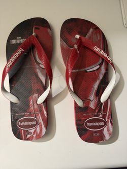 Uni-sex Marvel Ironman Sandals Size 8-10