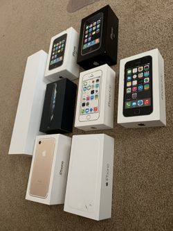 Empty Iphone boxes