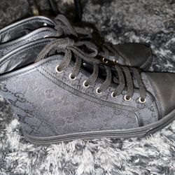 Like New Gucci GG Canvas High Cut Sneakers