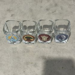 Disney world Shot Glass Set of 4
