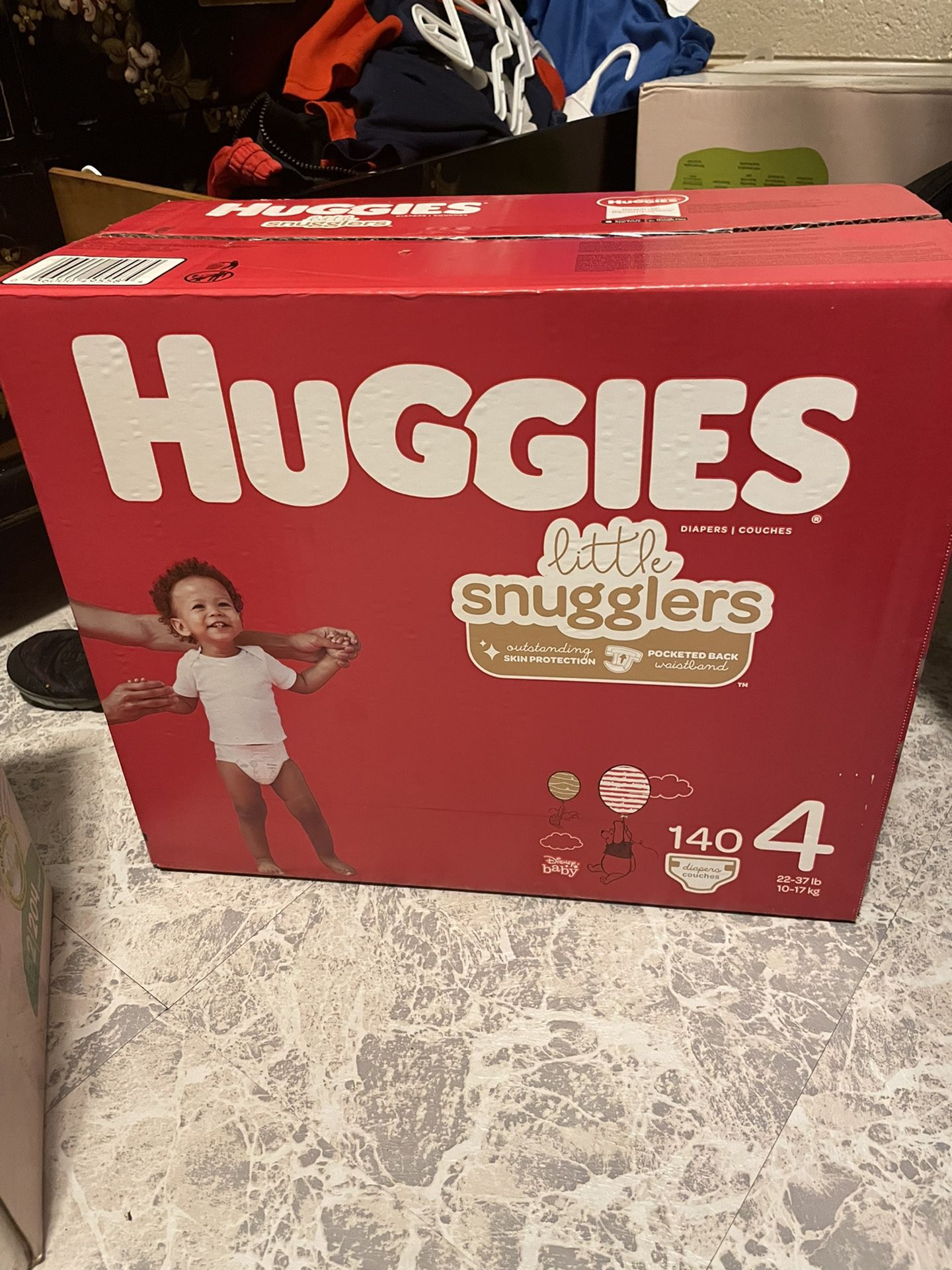 Huggies Letter Movers Baby Diapers Size 4 140count
