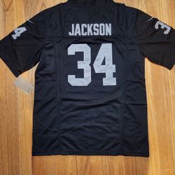 Las Vegas Raiders football uniform No.34 Bo Jackson jersey