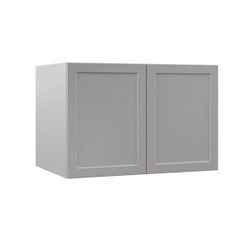 Designer Series Melvern 36 in. W x 24 in. D x 24 in. H Assembled Shaker Deep Wall Bridge Kitchen Cabinet in Heron Gray