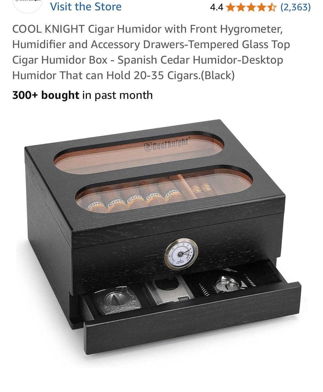 Cool KNIGHT new cigar humidor