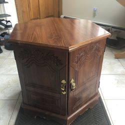 Hexagon End Side Table