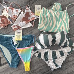 Size Medium Women’s swimsuits.