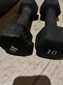 Set Of (2) 10 Pound Weights (PRE-OWNED)