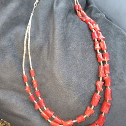 Red Coral Beads