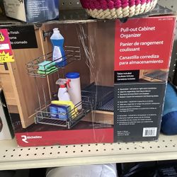 Pull out cabinet organizer