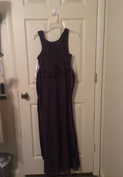 David’s bridal purple bridesmaid dress