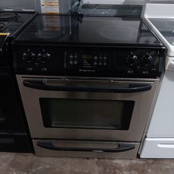Slide-In Glasstop Electric Range Oven Stove 