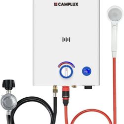 🔥CAMPLUX F10 Portable Propane Water Heater Outdoor Instant Hot Water