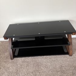 Wood and Glass TV Stand