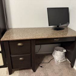 Brown Wood desk