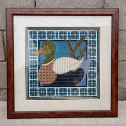 Vintage needlepoint wall art