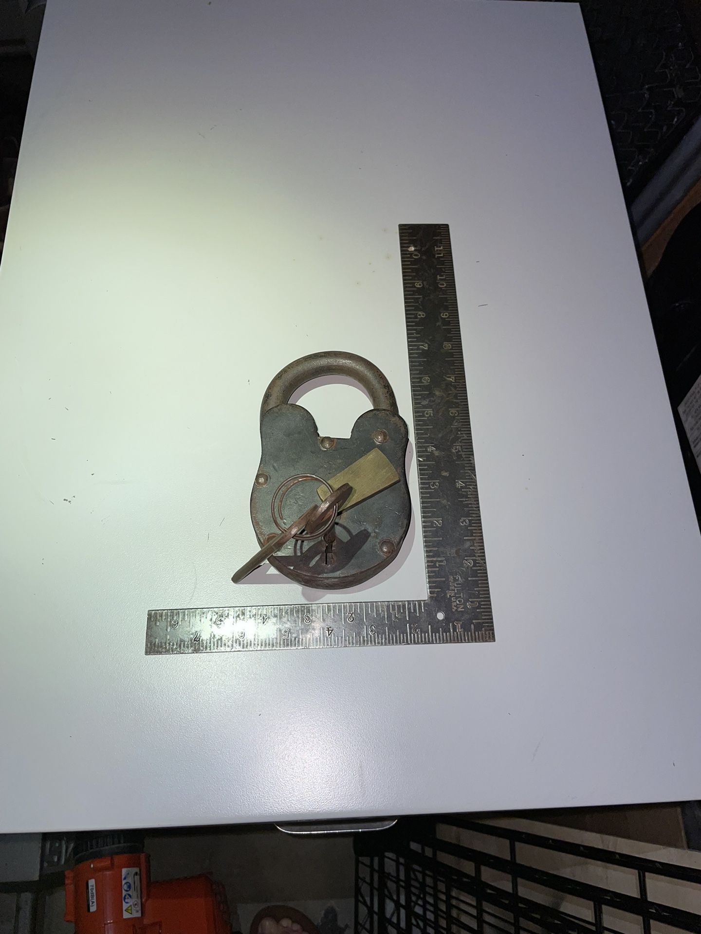 Large Rustic Lock With Keys