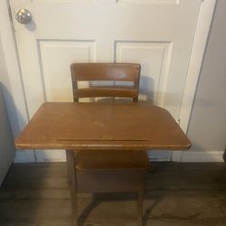 Schoolhouse Chair And Desk