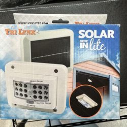 Tri-Lynx Solar Power 18 LED Drop In Light Motion And Light Sensor 