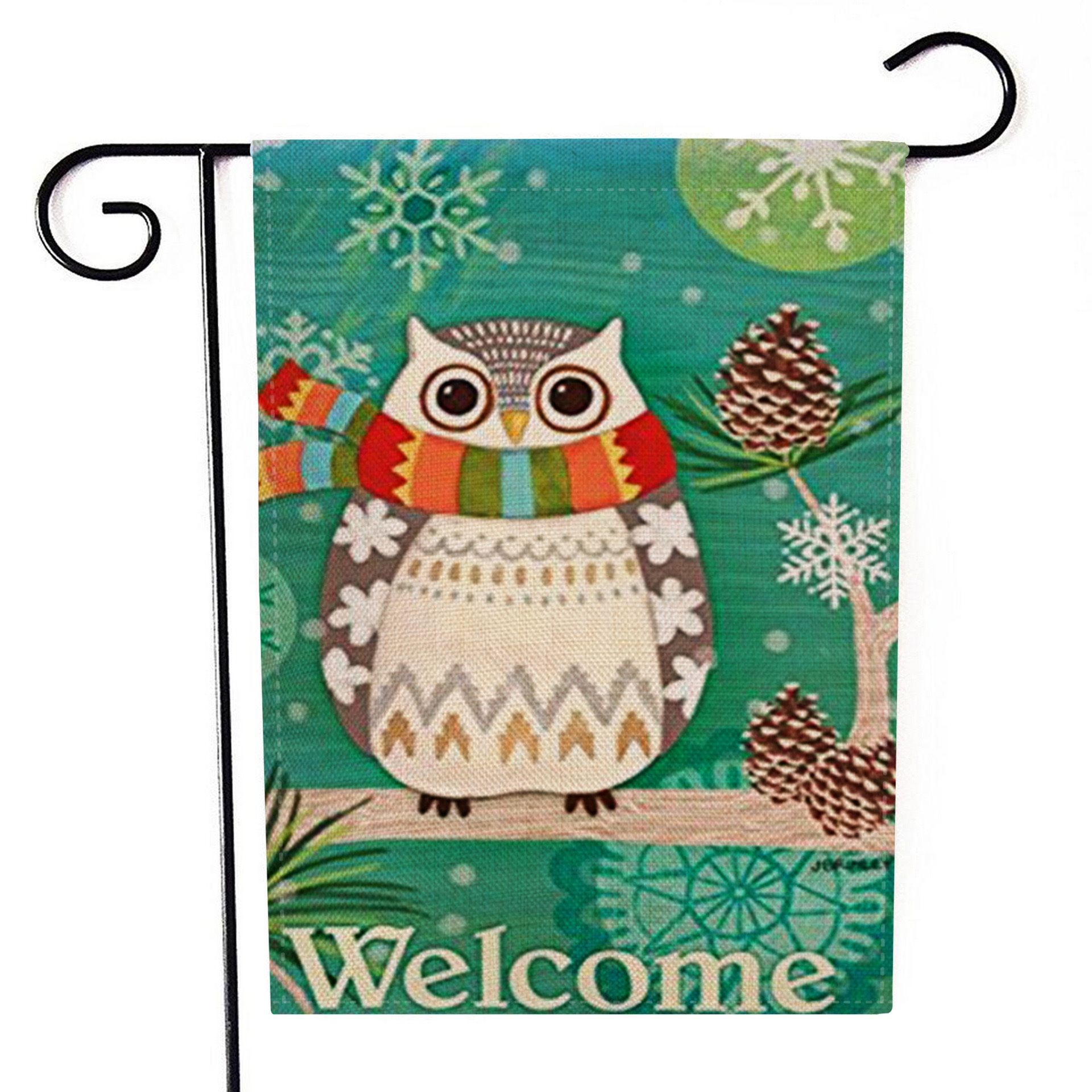 Winter Welcome Garden Decoration Flag