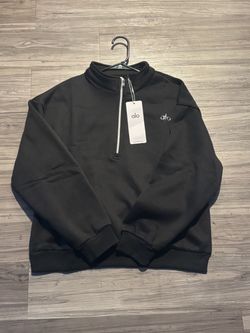 Alo Yoga Black Quarter-Zip Sweatshirt