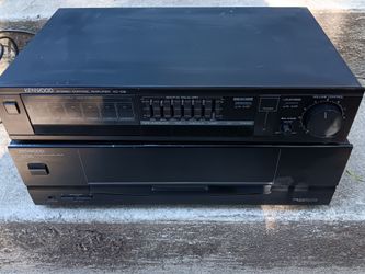 KENWOOD KM-893 Stereo Power Amplifier  120 Watts/Channel and preamp kc 106 Equalizer set