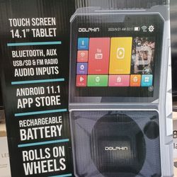 Portable Kareoke Bluetooth Party Speaker With Touch Screen Android 14.0.  YouTube App And Much More.  Free 🎤 