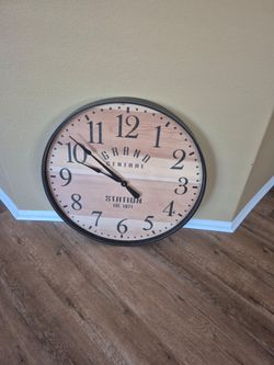 26" Rustic Living Room Clock