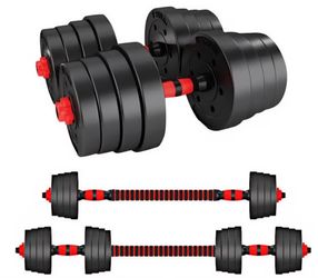 Adjustable Dumbbell/Barbell Set