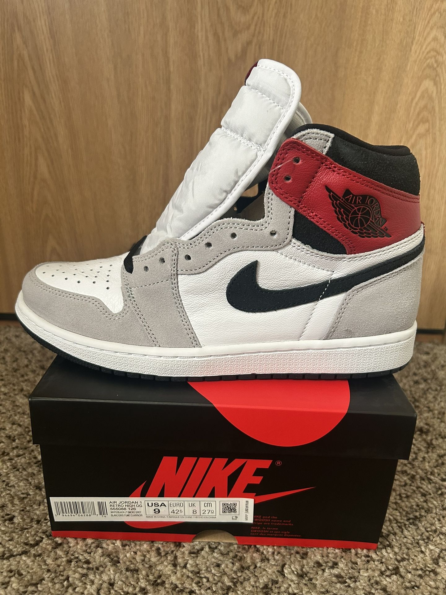 Jordan 1 Smoke Grey Size 9